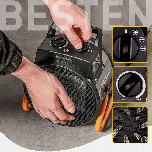 Nagrzewnica Elektryczna 3,5KW Termowentylator Dmuchawa Grzejnik na Arena.pl