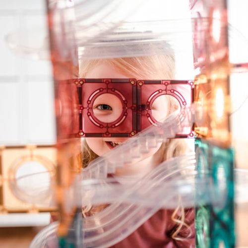 Klocki magnetyczne konstrukcyjne Kulodrom Connetix Pastel 106 elementów na Arena.pl