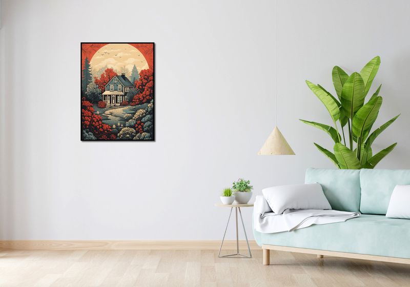 Plakat 60x80cm Idylla Rustykalna zdjęcie 4
