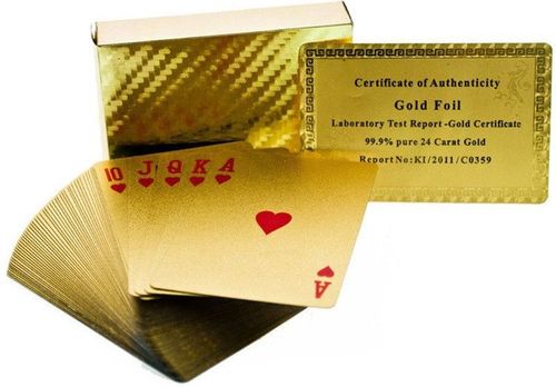 Złote karty do gry na Arena.pl