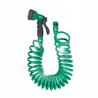 WĄŻ OGRODOWY, SPIRALNY, 3/4 + PISTOLET PRIMOLAND, 15 M, RIBIMEX