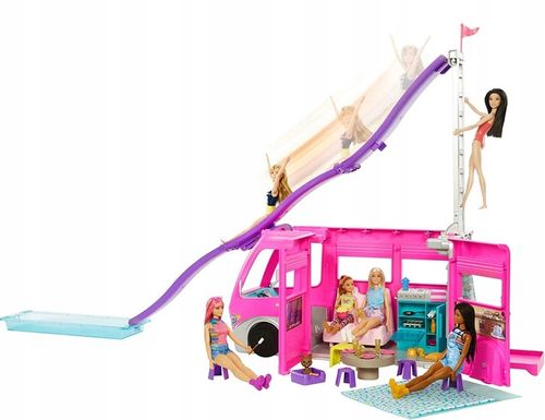 LALKA BARBIE KAMPER MARZEŃ wielkie auto dla lalek Barbie + akcesoria na Arena.pl