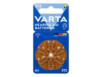 Bateria 312 VARTA do aparatu słuchowego 6sztuk