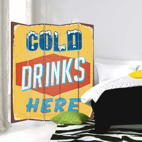 Parawan dekoracyjny, Cold drinks here 180x180 na Arena.pl
