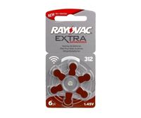 Bateria słuchowa 312AU RAYOVAC B6.
