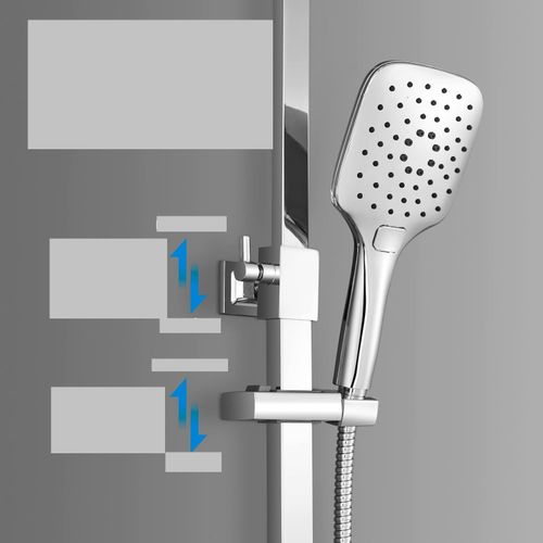 System prysznicowy KOMIRO kwadratowy 30x30 cm z deszczownicą (z defektem) na Arena.pl