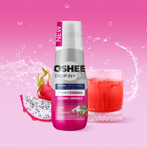 2x Hydrokoncentrat OSHEE DROP IN Witaminy i Minerały - Smoczy owoc 500 ml na Arena.pl