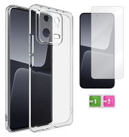 Etui silikonowe 2mm do XIAOMI 13 obudowa case pokrowiec + szkło na ekran