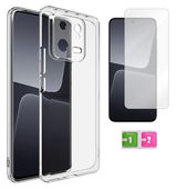 Etui silikonowe 2mm do XIAOMI 13 obudowa case pokrowiec + szkło na ekran