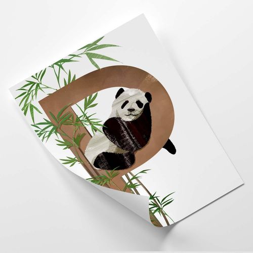 Plakat, P jak panda 40x60 na Arena.pl