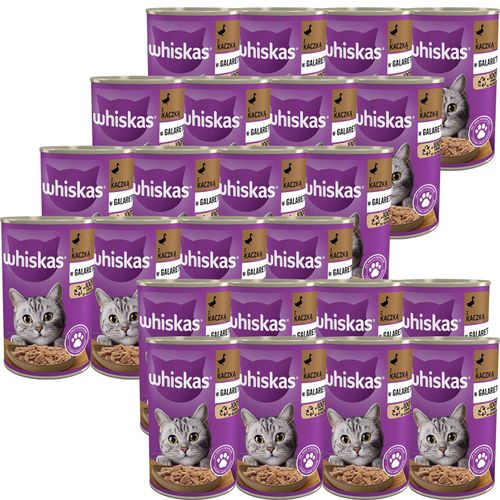 Whiskas Mokra karma dla kotów z kaczką w galaretce 400 g x 24 sztuki na Arena.pl