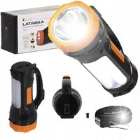LATARKA AKUMULATOROWA LED 1.4W ZE ŚWIATŁEM BOCZNYM 2.5W LB0170 LIBOX