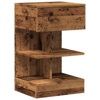 Szafka nocna, stare drewno, 40x35x65 cm