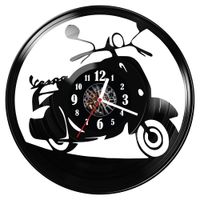 Zegar ścienny z płyty winylowej Vespa 401.14
