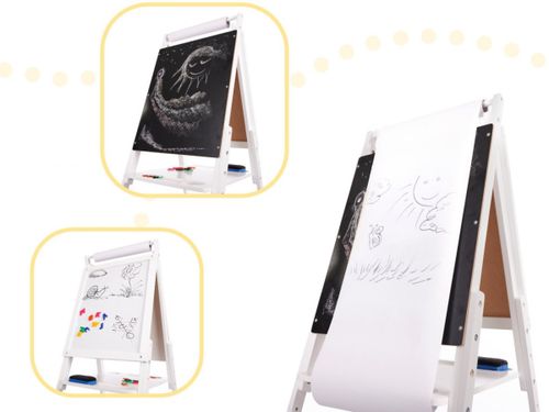 Tablica magnetyczna kredowa + magnesy biała XXL na Arena.pl