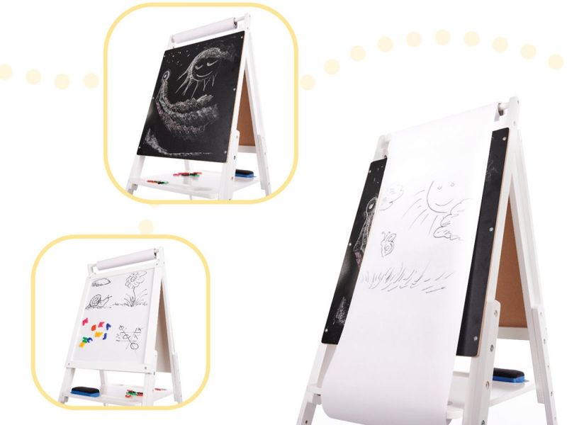 Tablica magnetyczna kredowa + magnesy biała XXL zdjęcie 6