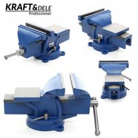 Imadło ślusarskie obrotowe 360° 100 mm kowadło solidne KD1101