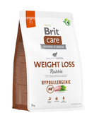 brit care dog hypoallergenic weight loss rabbit 3kg