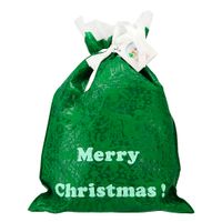 WOREK PREZENTOWY DUŻY TOREBKA ŚWIĄTECZNA PREZENT 30x45 ZIELONY