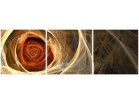 90X30CM RÓŻA KTALNA TRÓJ OBRAZ