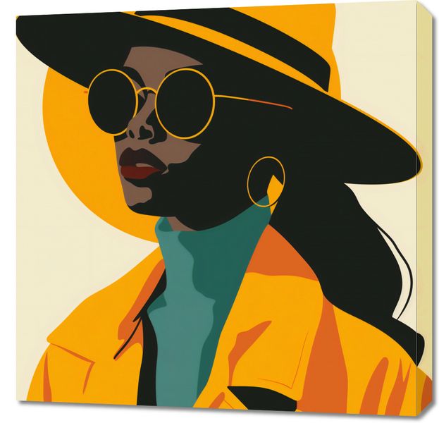Obraz 70x70cm Żółta Stylowość zdjęcie 1