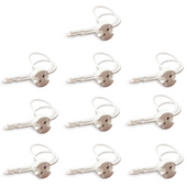 10x Oprawka ceramiczna na trzonek G5.3 kostka halogenowa ZESTAW