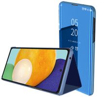 etui clear view case do samsung s24 ultra z klapką - niebieskie