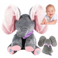 MASKOTKA GRAJĄCA SŁONIK ŚPIEWAJĄCY INTERAKTYWNY SŁOŃ A KUKU RUSZA USZAMI