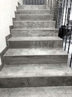 Płytki na schody 100x30 jak beton SZARY GRAFIT