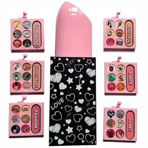 KUFEREK ZESTAW KOSMETYKÓW DO MAKIJAŻU PIĘKNOŚCI TOALETKA DO MAKIJAŻU DLA DZ na Arena.pl