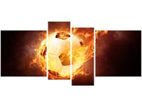 120CM 55 OBRAZ 4 ELEM PIŁKA OGNIU ŚCIENNY