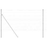 Ogrodzenie pastwiskowe Srebrny 50 x 1.2 m Stal galwanizowana