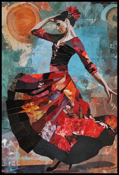 Plakat 68x101cm Taniec Flamenco zdjęcie 2