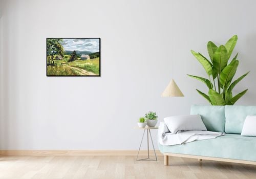 Plakat 70x50cm Bujna Wieś na Arena.pl