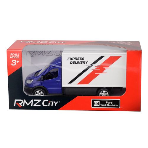 Model 1:43 RMZ Ford Transit Chassis Cab 2018, niebieski na Arena.pl