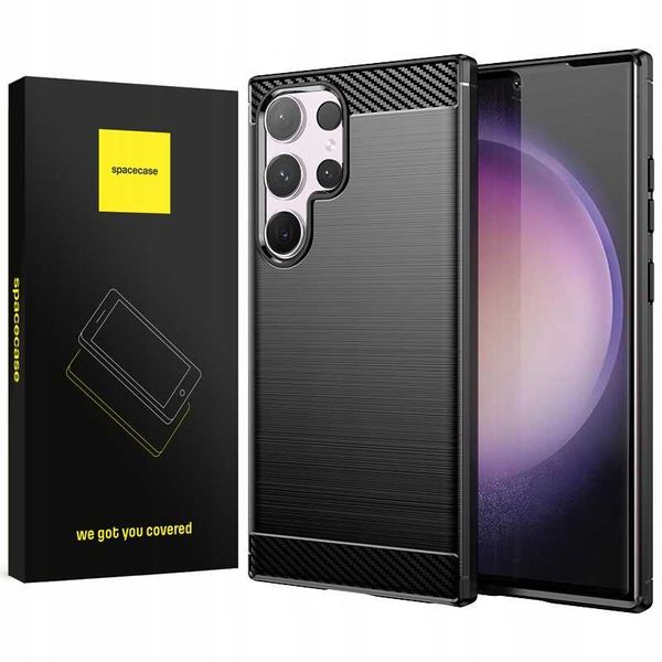Spacecase Carbon Galaxy S24 Ultra black zdjęcie 1
