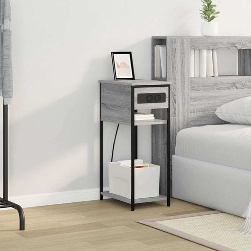 Szafka Nocna Szary dąb sonoma 28.1 x 40.9 x 75 cm na Arena.pl