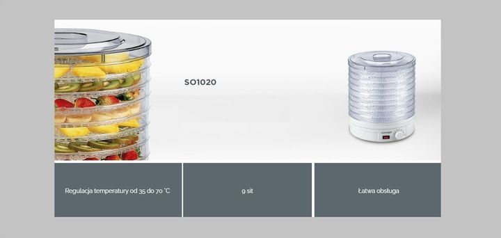 Suszarka do grzybów, owoców i ziół Concept SO1020 9sit zdjęcie 9