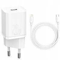 Ładowarka sieciowa Baseus USB-C 20W + kabel do iPhone Lightning fast charge