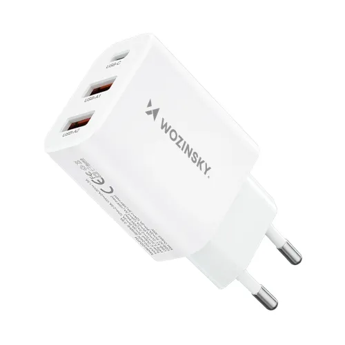 Ładowarka sieciowa Wozinsky CWCUCW 30W USB-C / 2 x USB-A - biała na Arena.pl