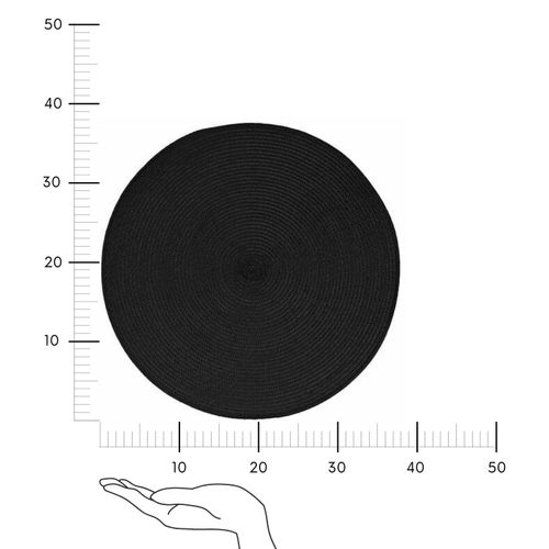 Podkładka 38 cm pleciona czarna na Arena.pl