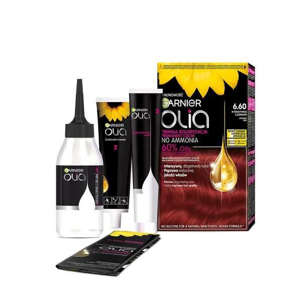 GARNIER Olia Farba do włosów nr 6.60 Intense Red zdjęcie 2