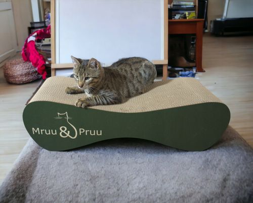 Drapak dla kota MIMI | zielony | 70x23x24 cm | MruuPruu na Arena.pl