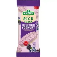KUPIEC WAFLE RYŻOWE W POLEWIE JOGURTOWEJ O SMAKU OWOCÓW LEŚNYCH 60G