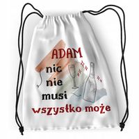 Plecak Dla Adama Sportowy Szkolny Worek Torba Z Nadrukiem Ze Zdjęciem