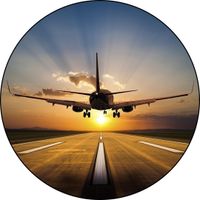 Opłatek na tort Urodziny Samolot Samoloty Myśliwiec Lot Loty Pilot