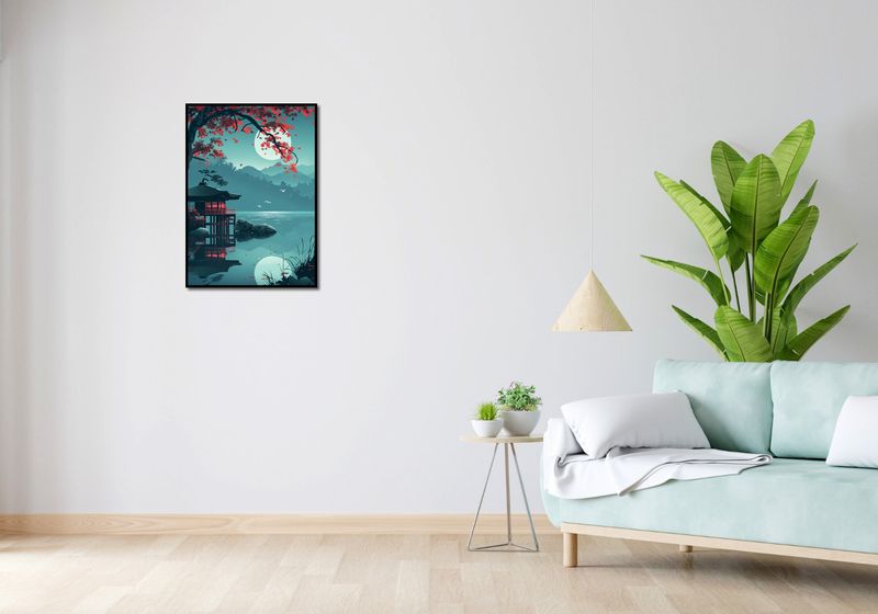 Plakat 50x70cm Japoński Pawilon zdjęcie 4