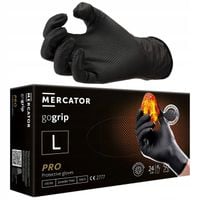 Rękawice Nitrylowe Mercator GOGRIP BLACK Czarne a50 L