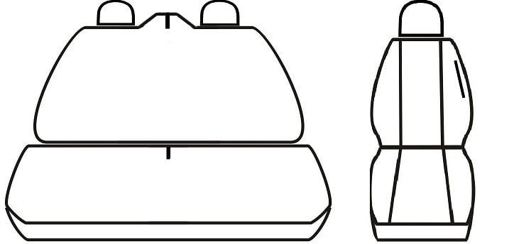 Pokrowce 1+2 do VW Transporter T5 2003-2015 zdjęcie 5