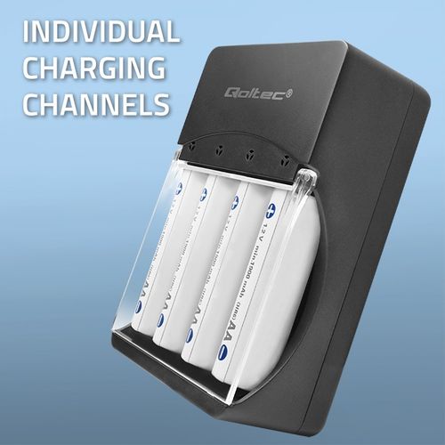 Qoltec Ładowarka do akumulatorków Ni-MH typu R03/AAA R6/AA | 300mA na Arena.pl